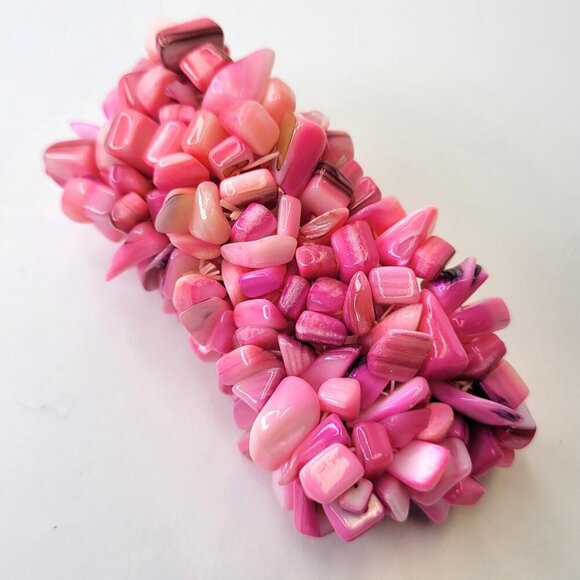 Hot Pink Stretch Bracelet - Picture 3 of 12